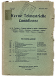 Sommaire de la Revue Trimestrielle Canadienne de février 1919