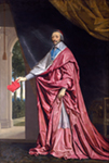 Portrait of the Cardinal-Duc de Richelieu by the artist Philippe de Champagnes