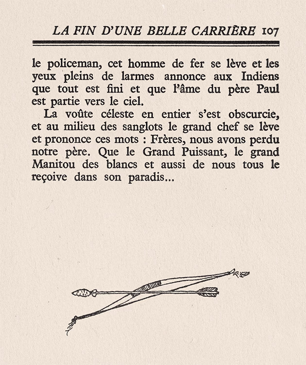 Reproduction de la p. 107 de L’Appel du Grand Nord, publié en 1938.