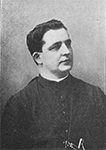Photo en noir et blanc d'un prêtre, Révérend père Arthur Guertin, Oblats de Marie Immaculée, 1904.