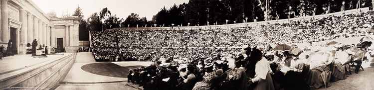 Le théâtre grec de l’Université de Californie à Berkeley en 1906