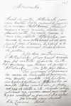 Texte manuscrit de Camille Pouliot intitulé Arthabaska