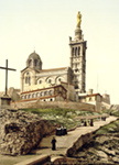 Église Notre-Dame-de-la-Garde à Marseille vers 1900