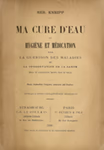Page titre du Livre Ma Cure d’eau de Sébastian Kneipp