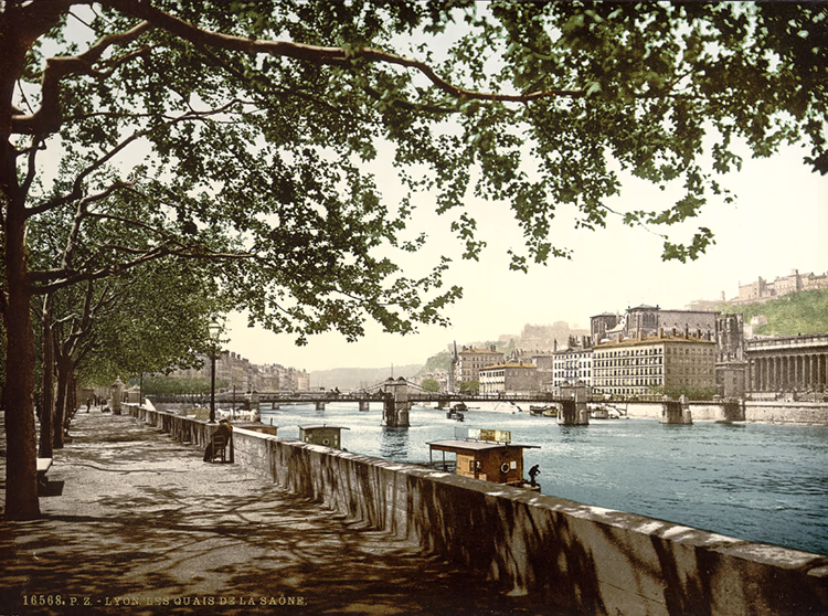 Les Quais de la Saône à Lyon vers 1900