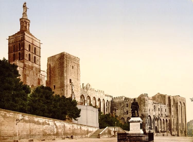 Palais des Papes à Avignon vers 1900