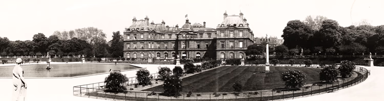 Les Jardins du Luxembourg à Paris en 1909