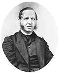 Photo en noir et blanc du visage Pierre-Joseph-Olivier Chauveau, prise vers 1890.
