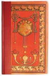 Couverture rouge ornée d'or des Œuvres complètes d'Octave Crémazie, 1883, avec un design élaboré.