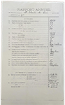 Document intitulé « Rapport annuel sur l’état de la paroisse de Maskinongé pour la visite pastorale de 1890 ».